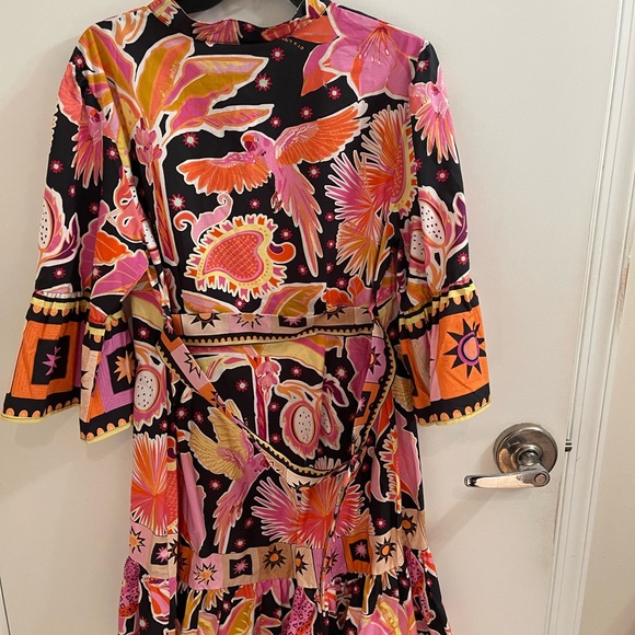 Farm Rio Black Enchanted Mini Dress - Picture 2 of 8